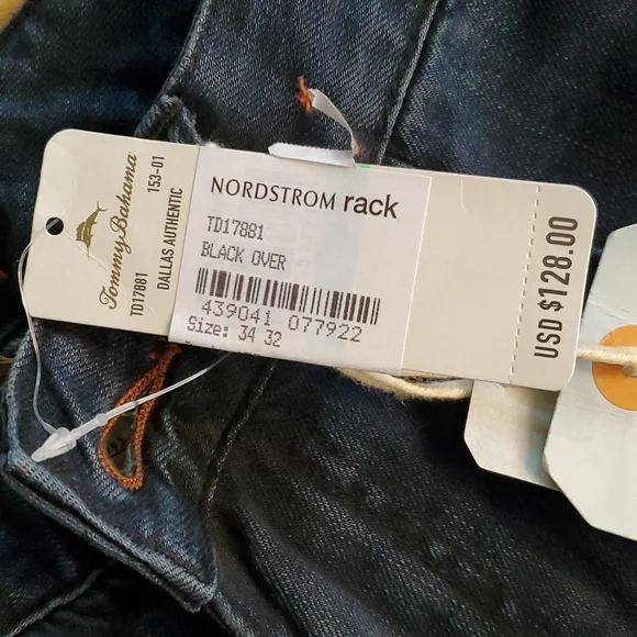 NEW! Tommy Bahama Saltwater Washed Men's Jeans 34x32 - Picture 3 of 5